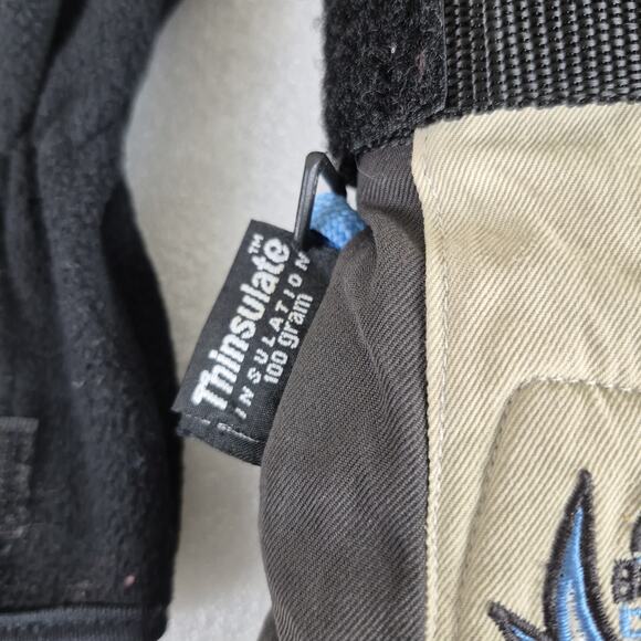 Boarding Division Snowboarding Ski Gloves Gray Mens Size 8.5 Thinsulate 100 Gram - Picture 6 of 9